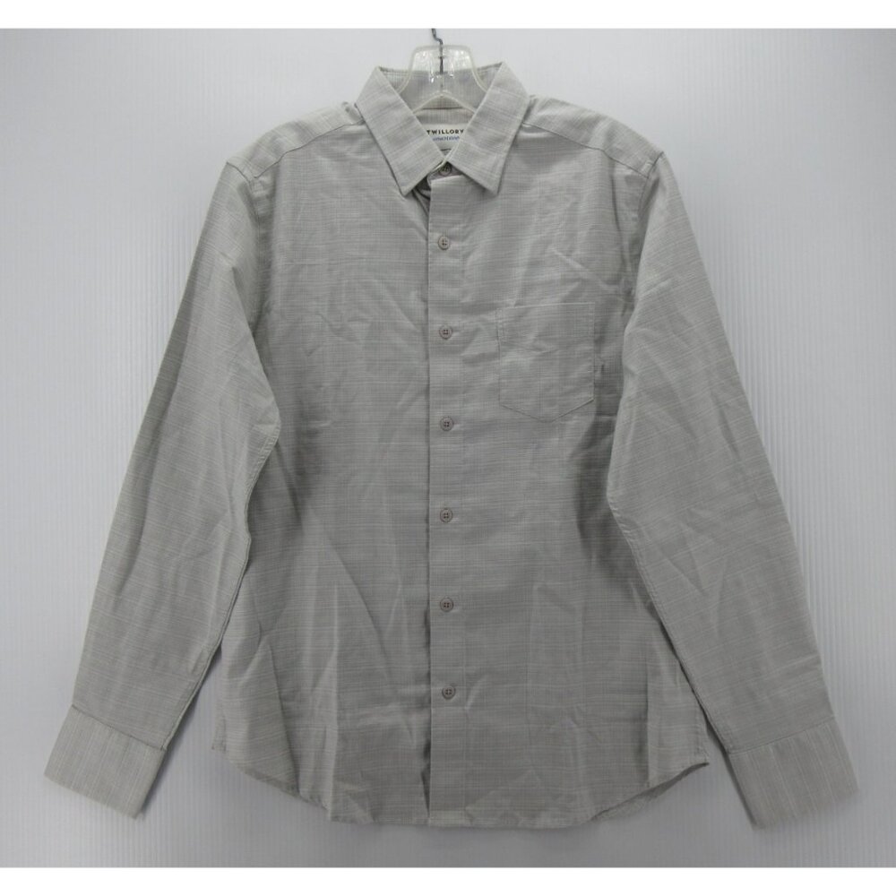 Twillory Shirt Small Medium Button Up Plaid Tailored Fit Untuckable